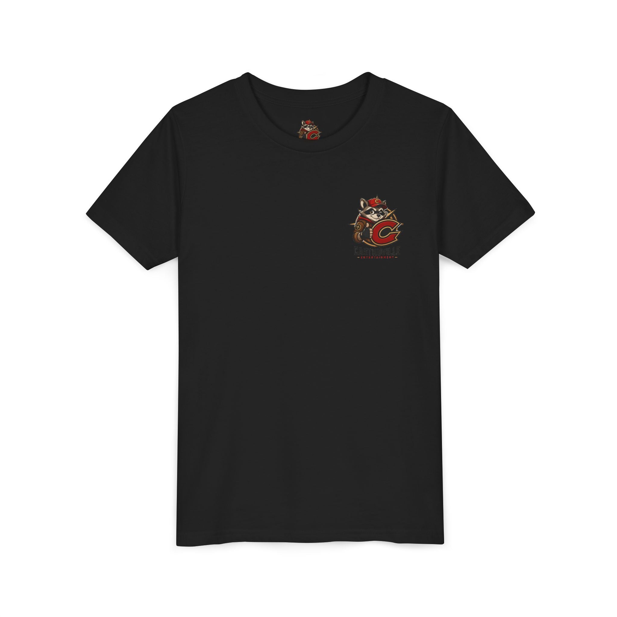 Youth Tee — Castroville Raccoon Adventure Graphic Shirt