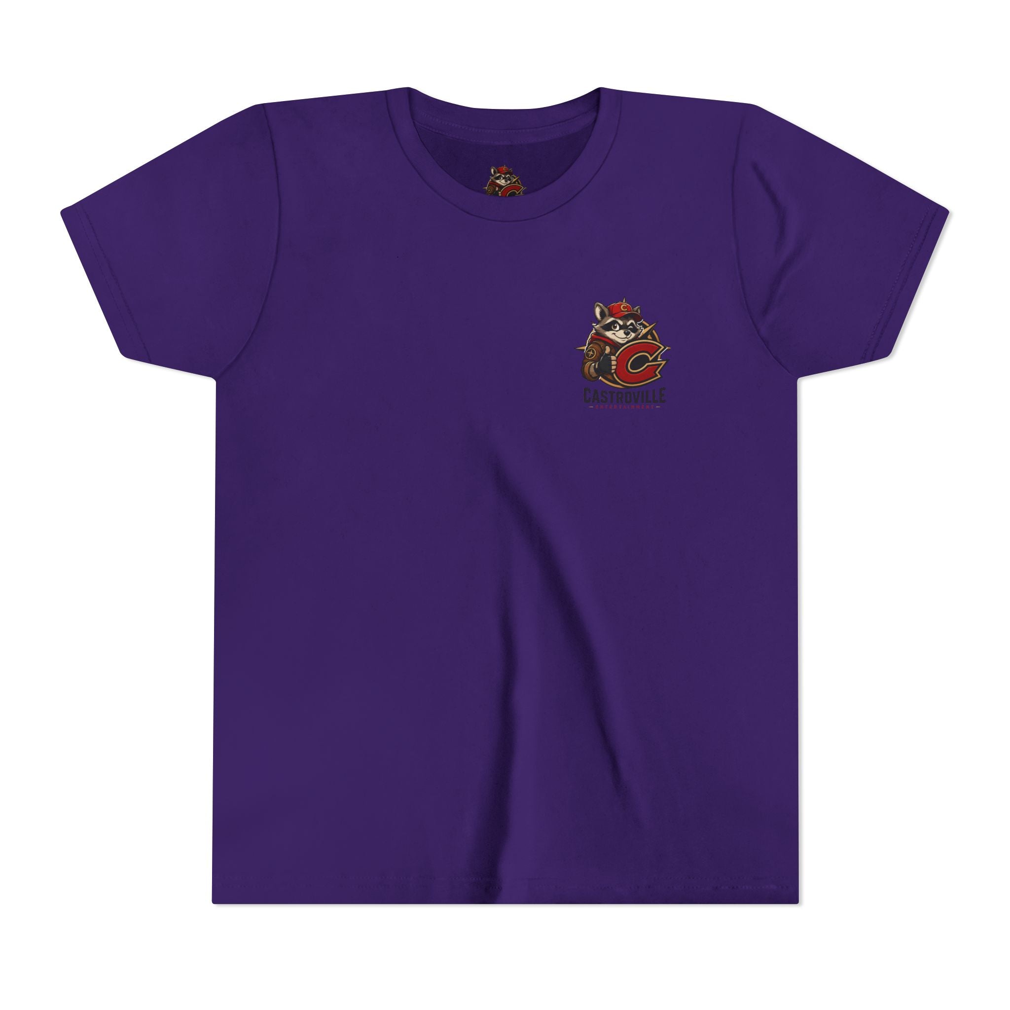 Youth Tee — Castroville Raccoon Adventure Graphic Shirt