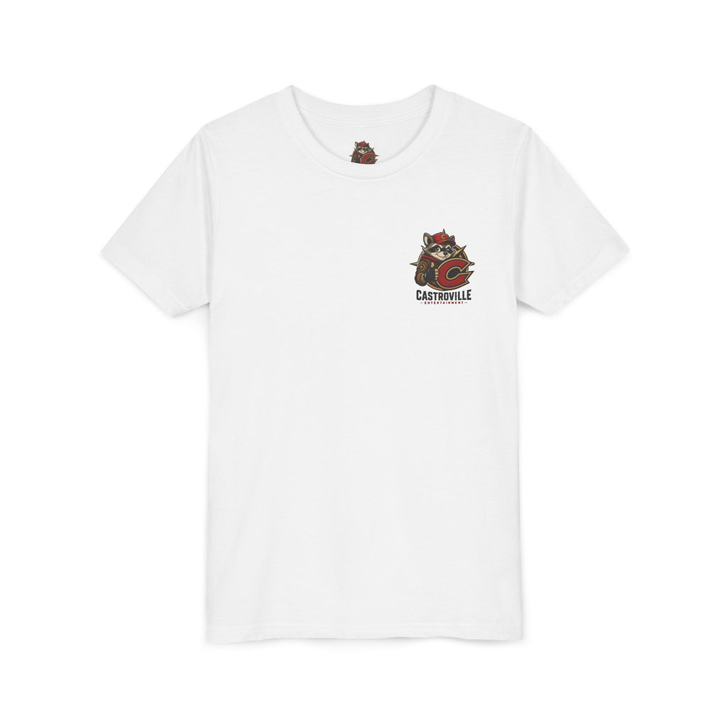 Youth Tee — Castroville Raccoon Adventure Graphic Shirt