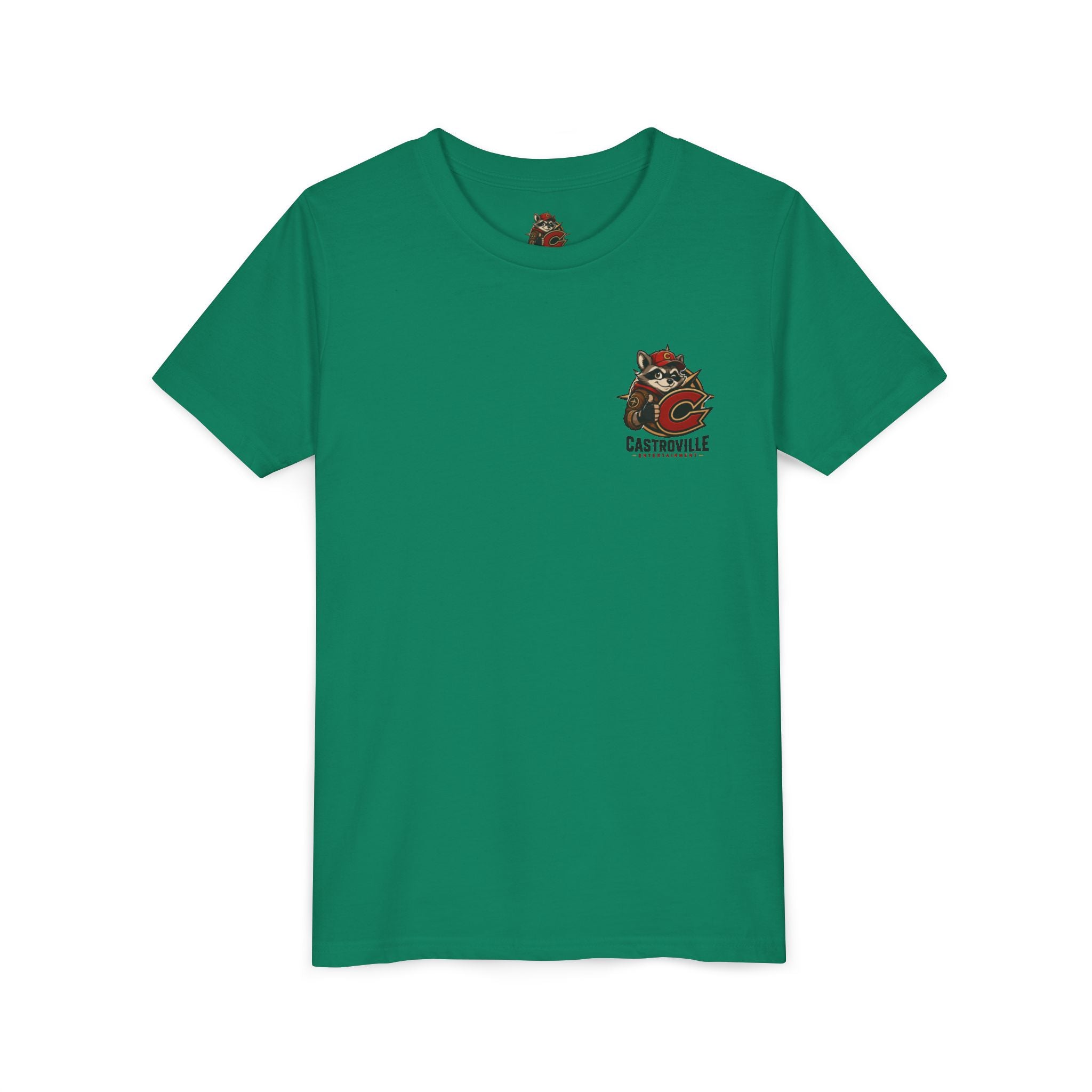 Youth Tee — Castroville Raccoon Adventure Graphic Shirt