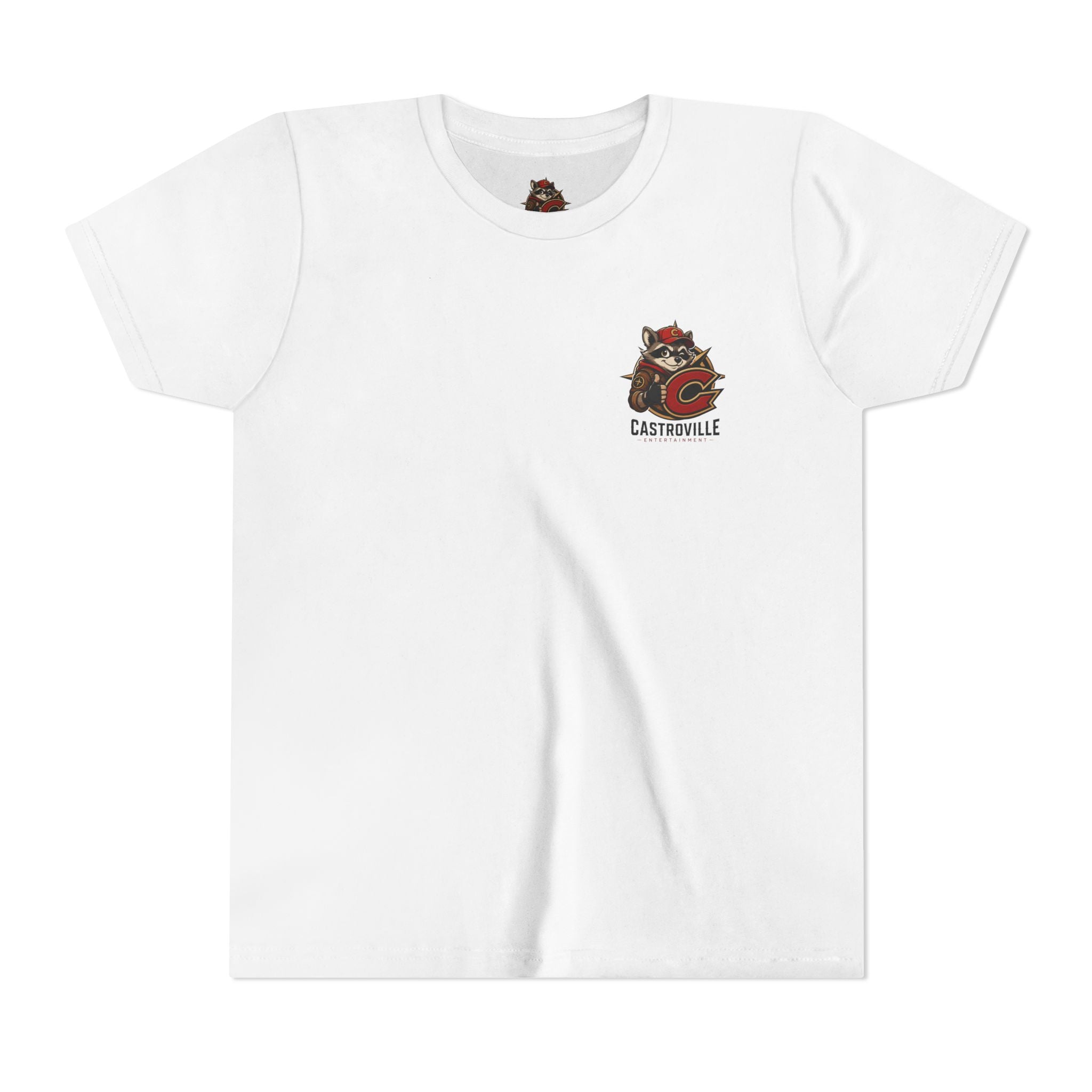 Youth Tee — Castroville Raccoon Adventure Graphic Shirt