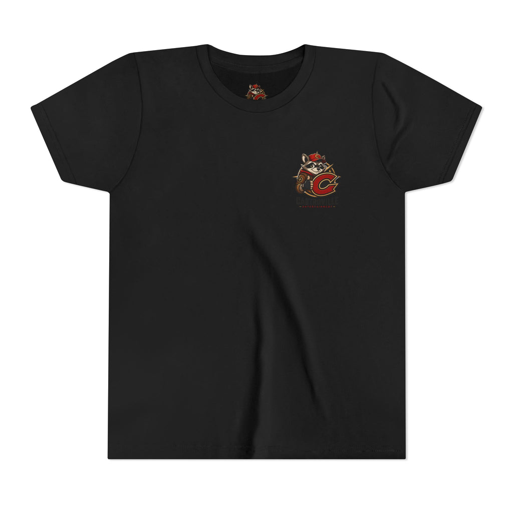 Youth Tee — Castroville Raccoon Adventure Graphic Shirt