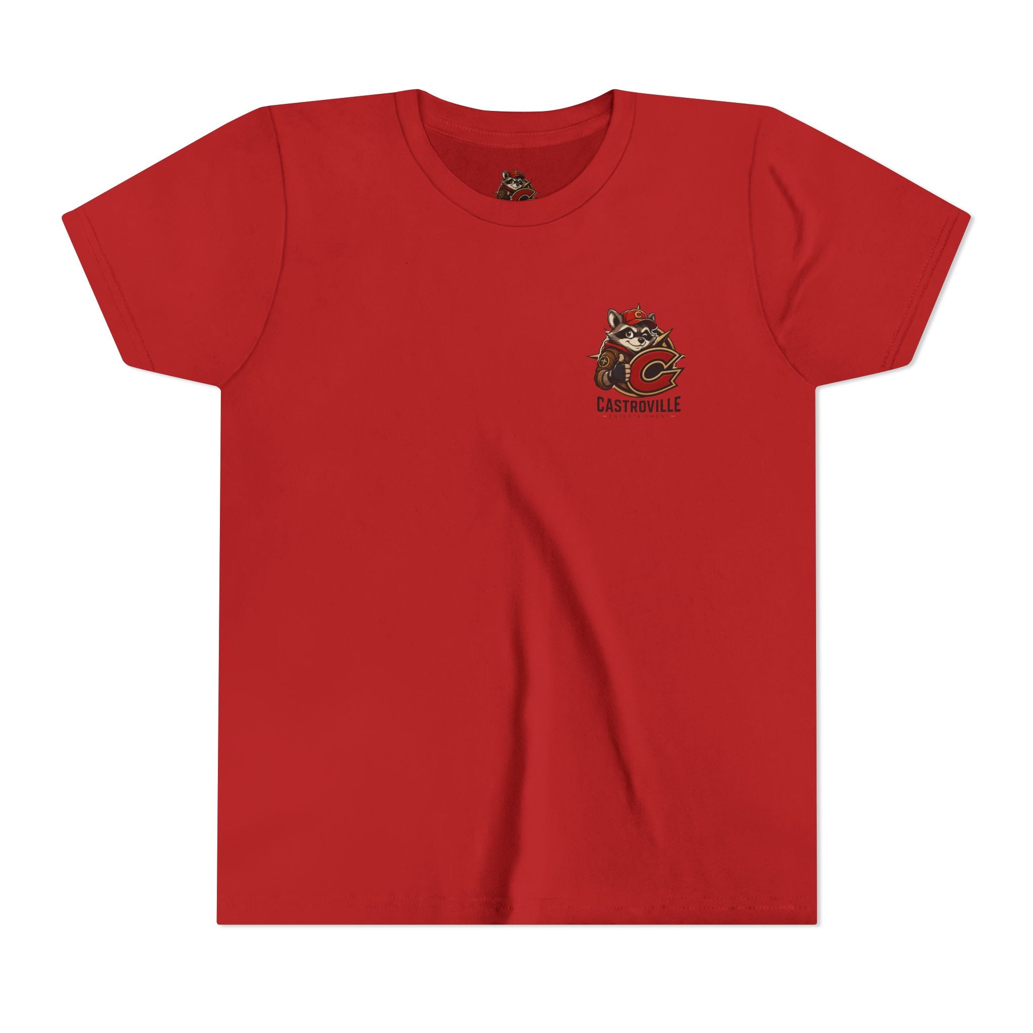 Youth Tee — Castroville Raccoon Adventure Graphic Shirt