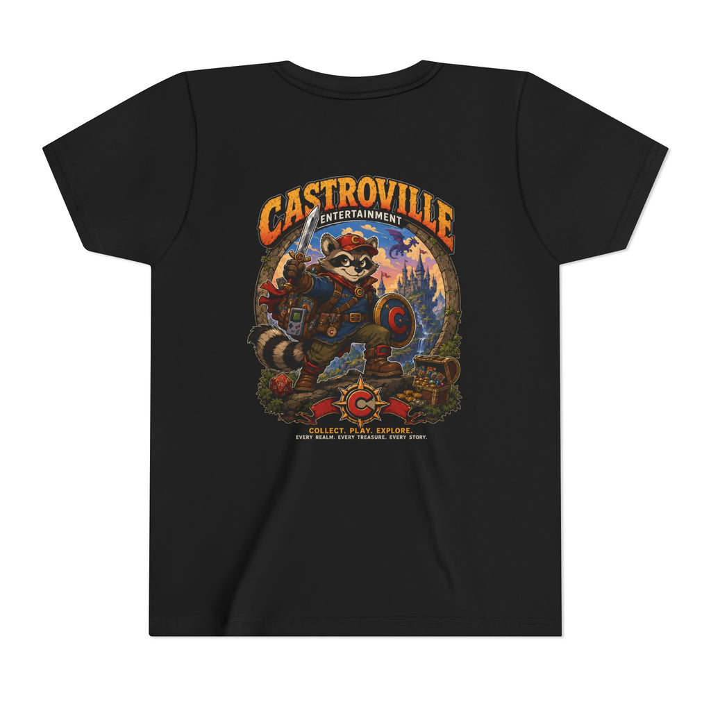 Youth Tee — Castroville Raccoon Adventure Graphic Shirt