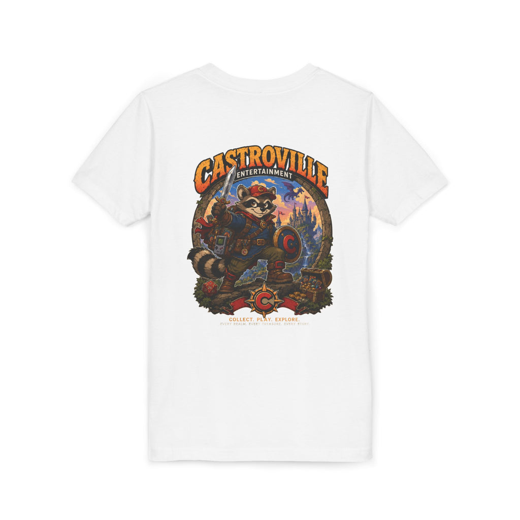 Youth Tee — Castroville Raccoon Adventure Graphic Shirt