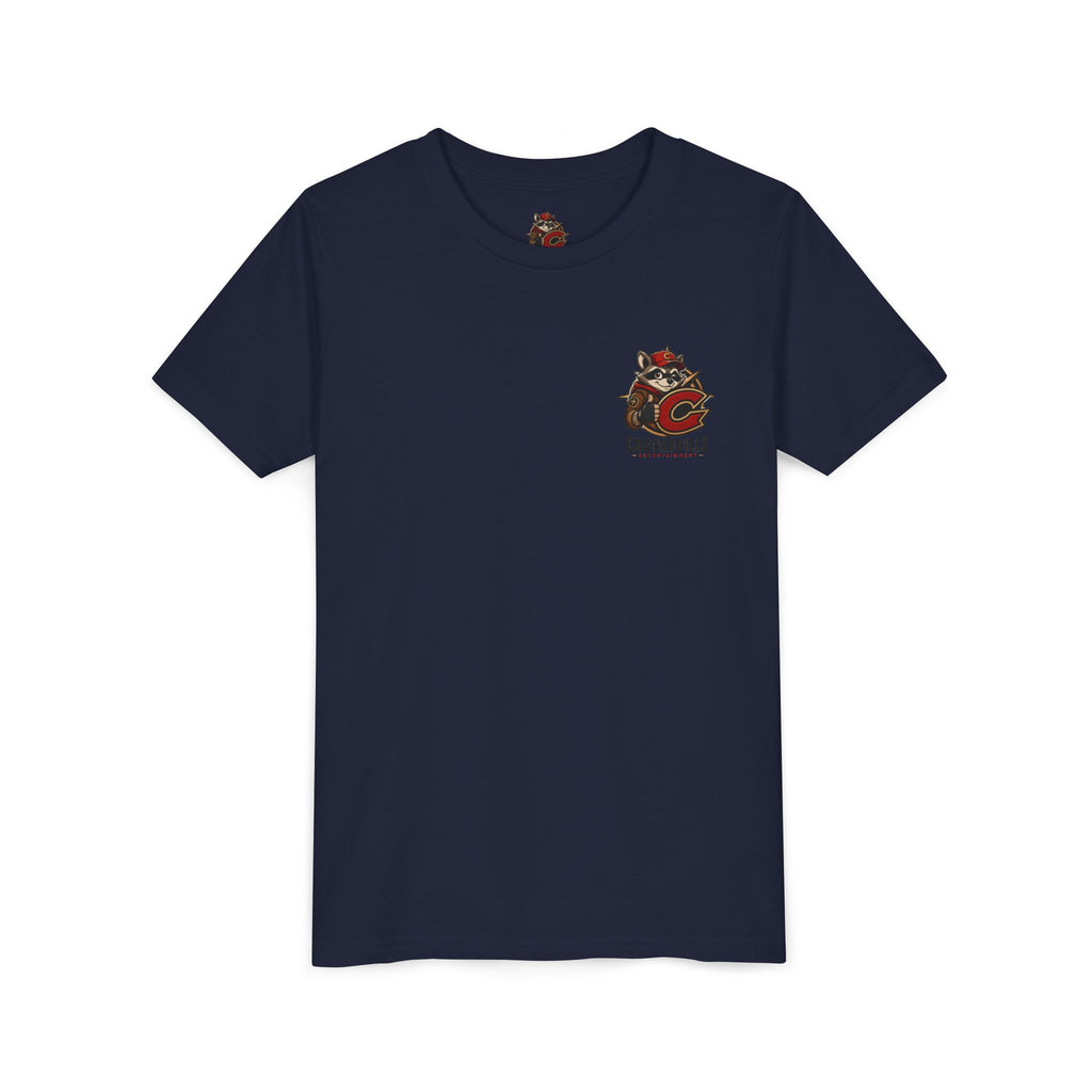 Youth Tee — Castroville Raccoon Adventure Graphic Shirt